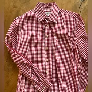Almsach Red Checkered Men's Shirt
